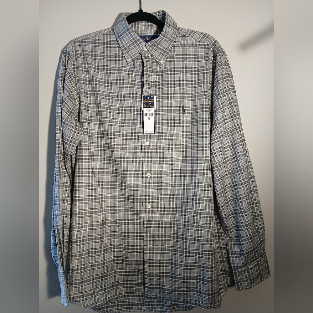 Men’s Ralph Lauren Dress Shirt Button Down Oxford Gary Size M